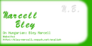 marcell bley business card